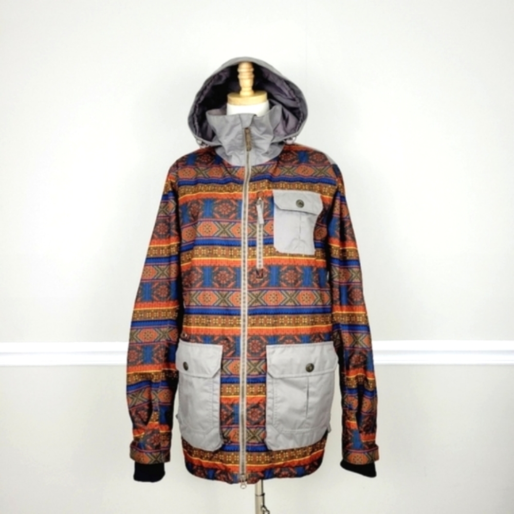 Burton Dry Ride Snowboarding Skii Hooded Waterproof Jacket